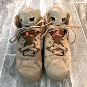 Kids Air Jordan 6 Retro Travis Scott Khaki (PS) Size 1y